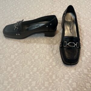 Black Leather Loafers